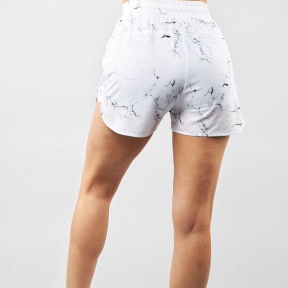 Buffbunny NWT Flo White Marble Shorts XS - Picture 2 of 4
